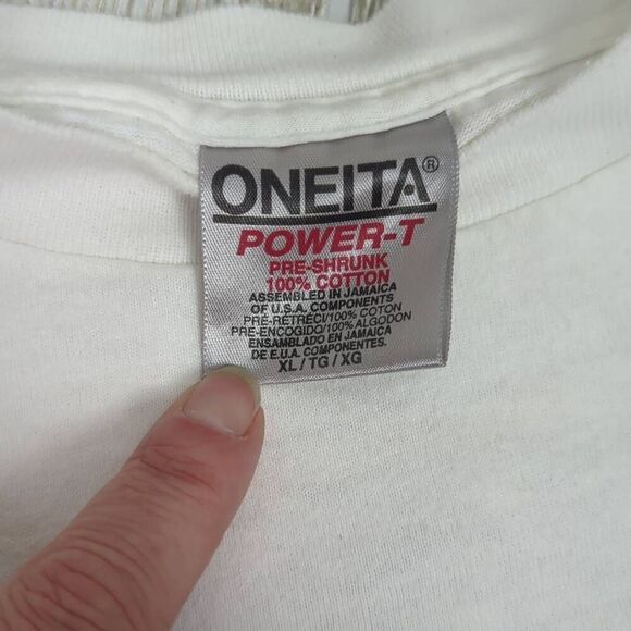 Vintage 1999 Oneita Men’s XL Law Enforcement Torch Run Vermont T-Shirt White - Picture 5 of 6